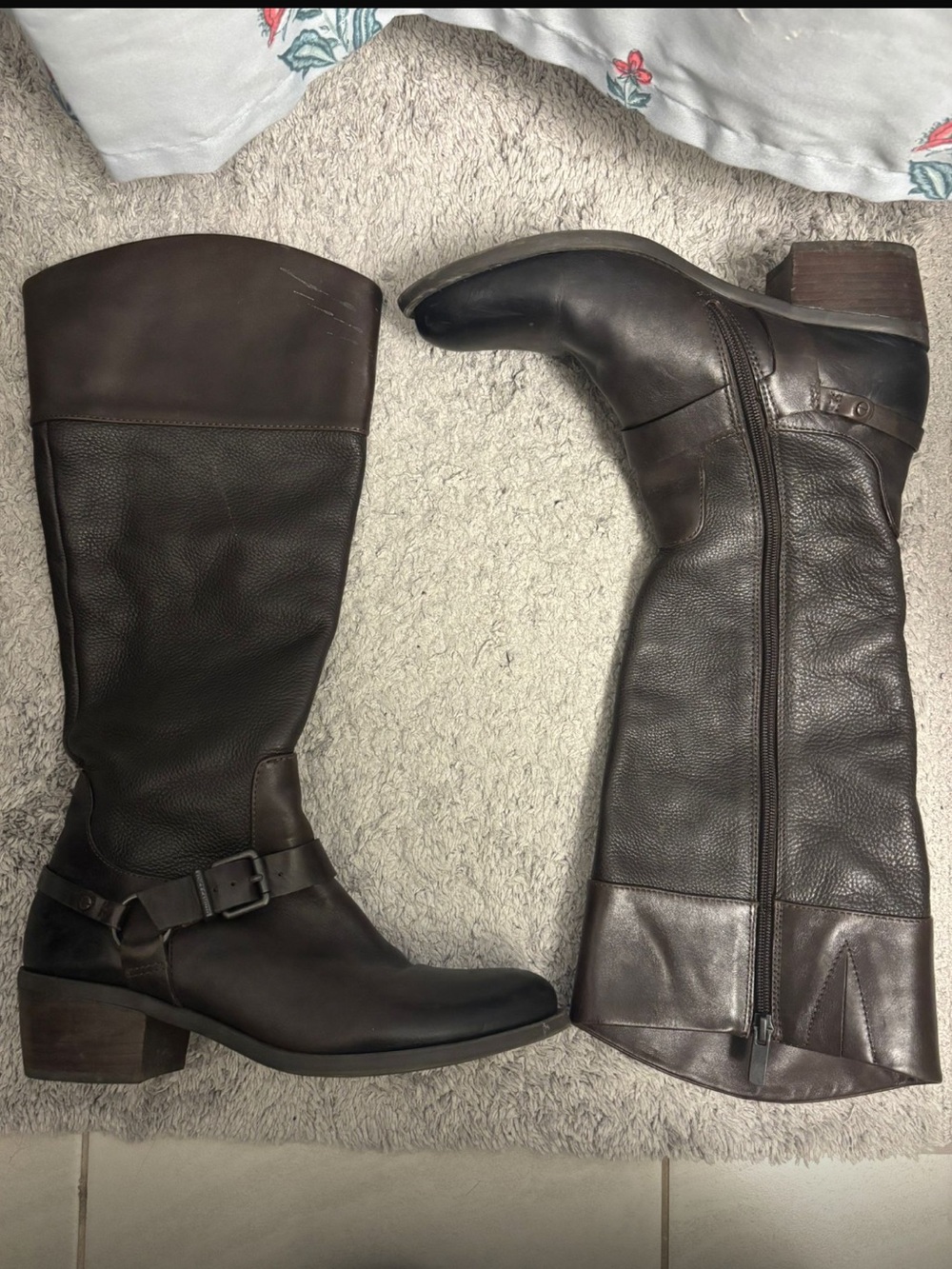 Vince Camuto Dark Brown Leather Boots